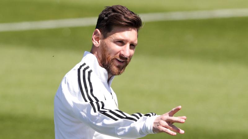 The head of the Palestinian Football Association faces FIFA punishment for urging fans to burn photos of Lionel Messi if Argentina played a World Cup warmup game in Jerusalem. (Photo: AP)