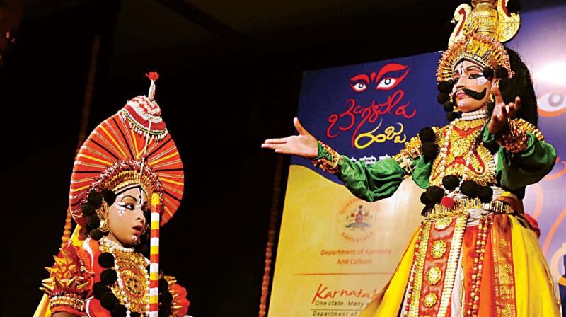 File picture of child artistes performing during the Bengaluru Habba.	KPN