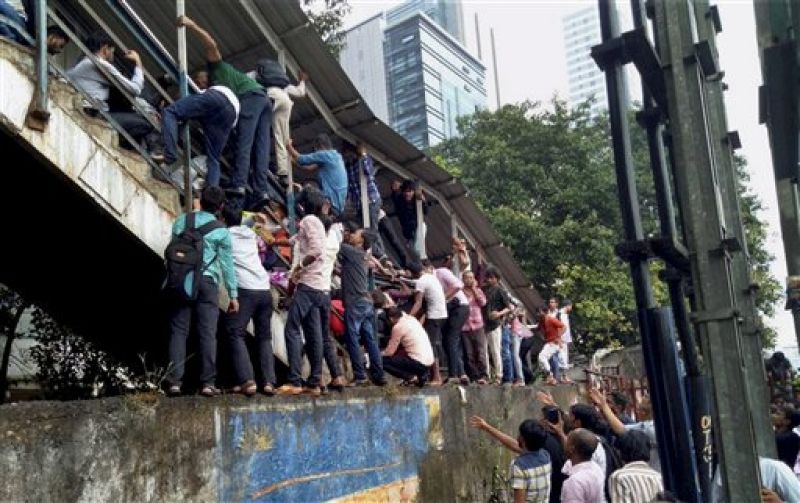 Mumbai: Stampede at Elphinstone railway station; 22 dead, 39 injured