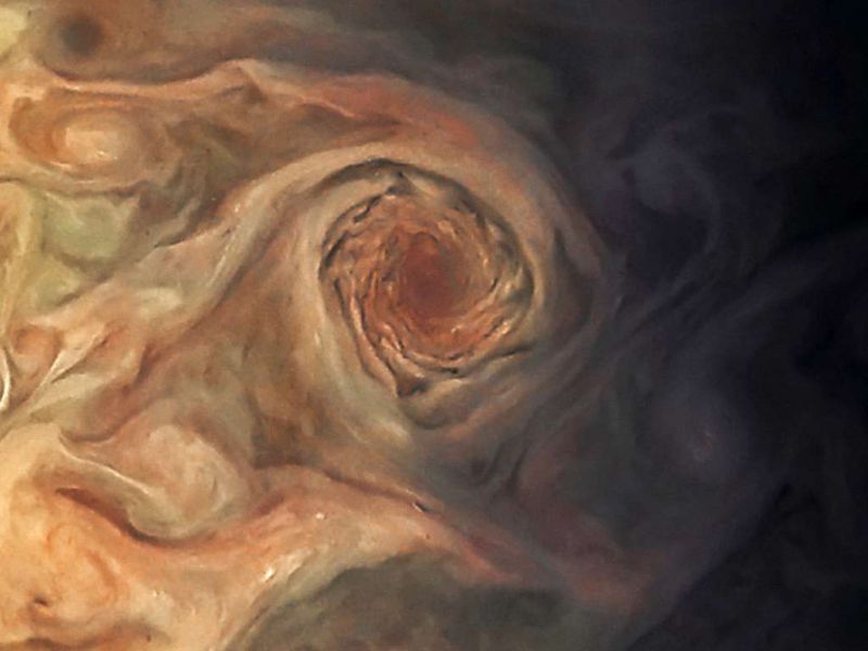A Glimpse into Jupiters cloudscape