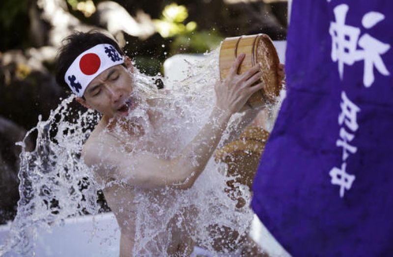 Japan celebrates spiritual cold water-endurance festival